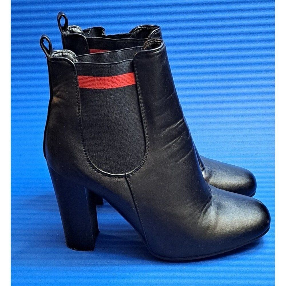 Koi Footwear Black Heeled Boots Size 9